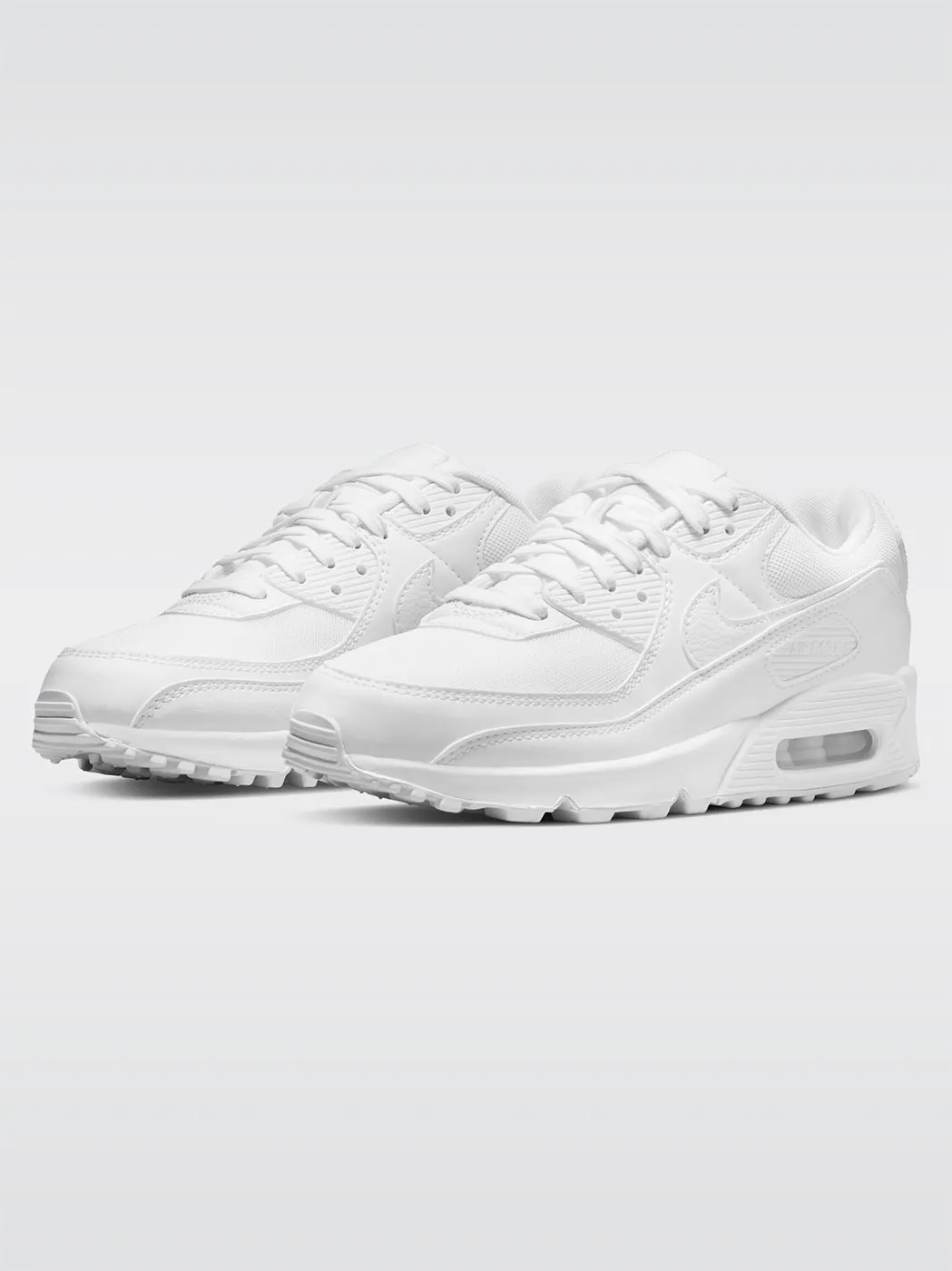 Nike Air Max 90 Sneaker - White-White-White sold by Carbon38 product image thumbnail 4