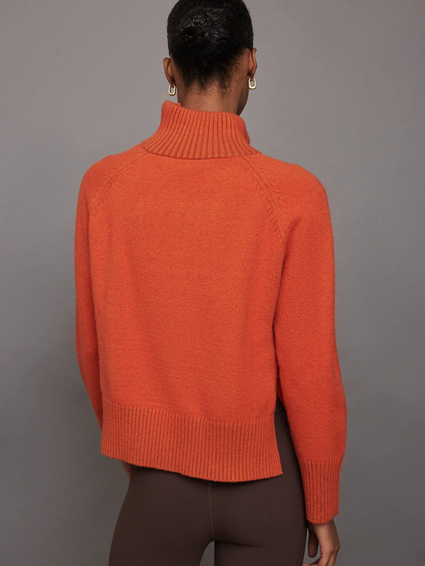 Raglan Zip Pullover - Orange sold by Carbon38 product image thumbnail 3