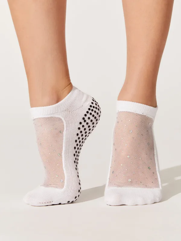 Star Cool Feet Socks - White sold by Carbon38
