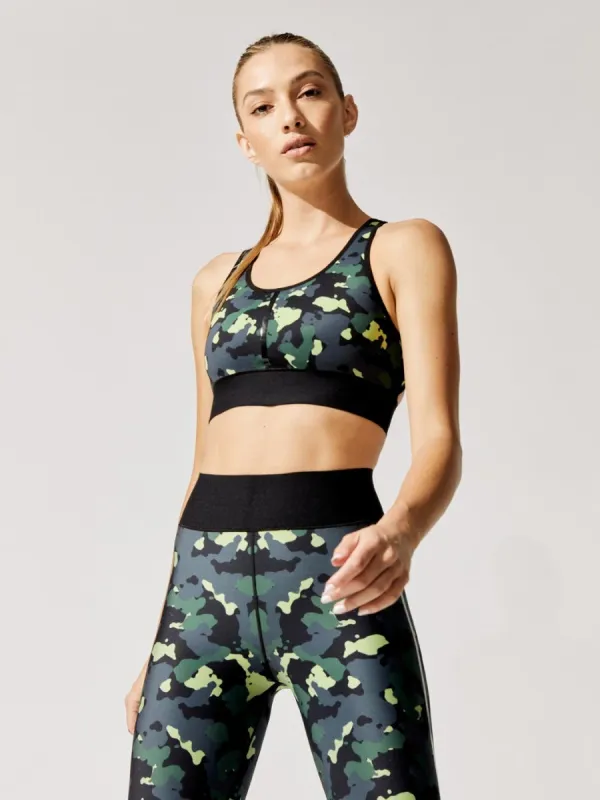 Battlefield Camo Terrain Bra - Black Deep Lake Print-Black sold by Carbon38