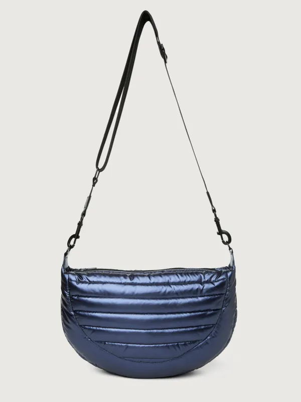 Elton Hobo Crossbody - Pearl Midnight/ Black/ Black Web/ Black Hardware sold by Carbon38