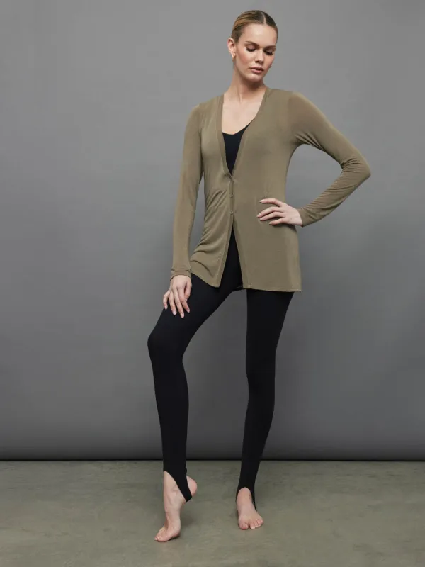 Sia Cashmere Cardigan - Olive made by Carbon38