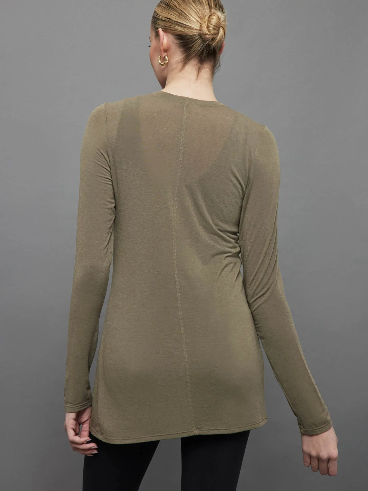 Sia Cashmere Cardigan - Olive sold by Carbon38 product image thumbnail 4