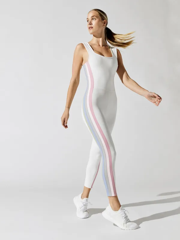 Rainbow Unitard - Chantilly Pastel sold by Carbon38