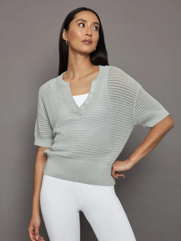Calle Knit Top - Mirage Grey sold by Carbon38