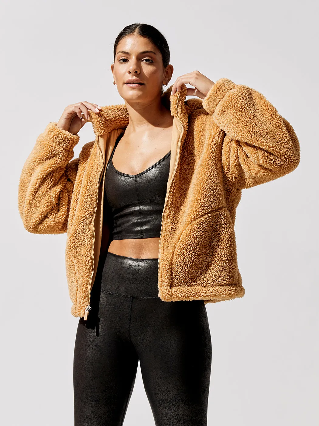 Teddy Zip Up Jacket With Hood - Roots sold by Carbon38 product image thumbnail 4