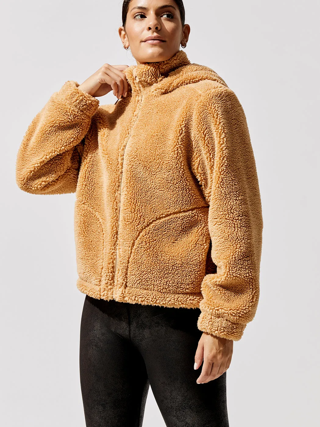 Teddy Zip Up Jacket With Hood - Roots sold by Carbon38 product image thumbnail 2