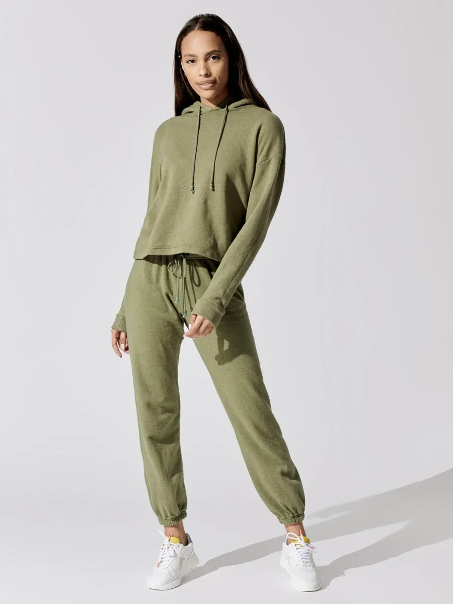 Vintage Fleece Gem Hoodie - Basil With Jade sold by Carbon38 product image thumbnail 3