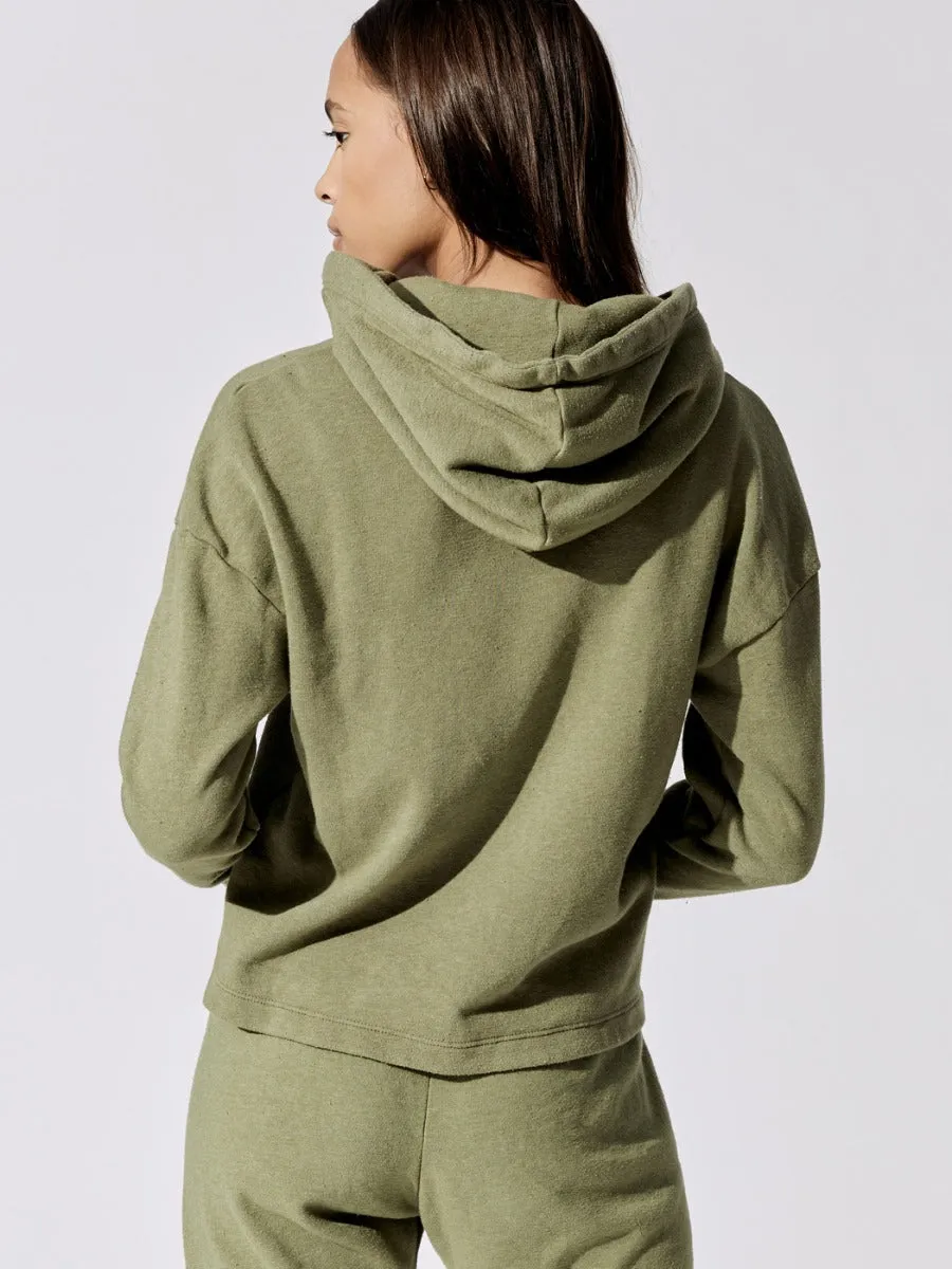 Vintage Fleece Gem Hoodie - Basil With Jade sold by Carbon38 product image thumbnail 4