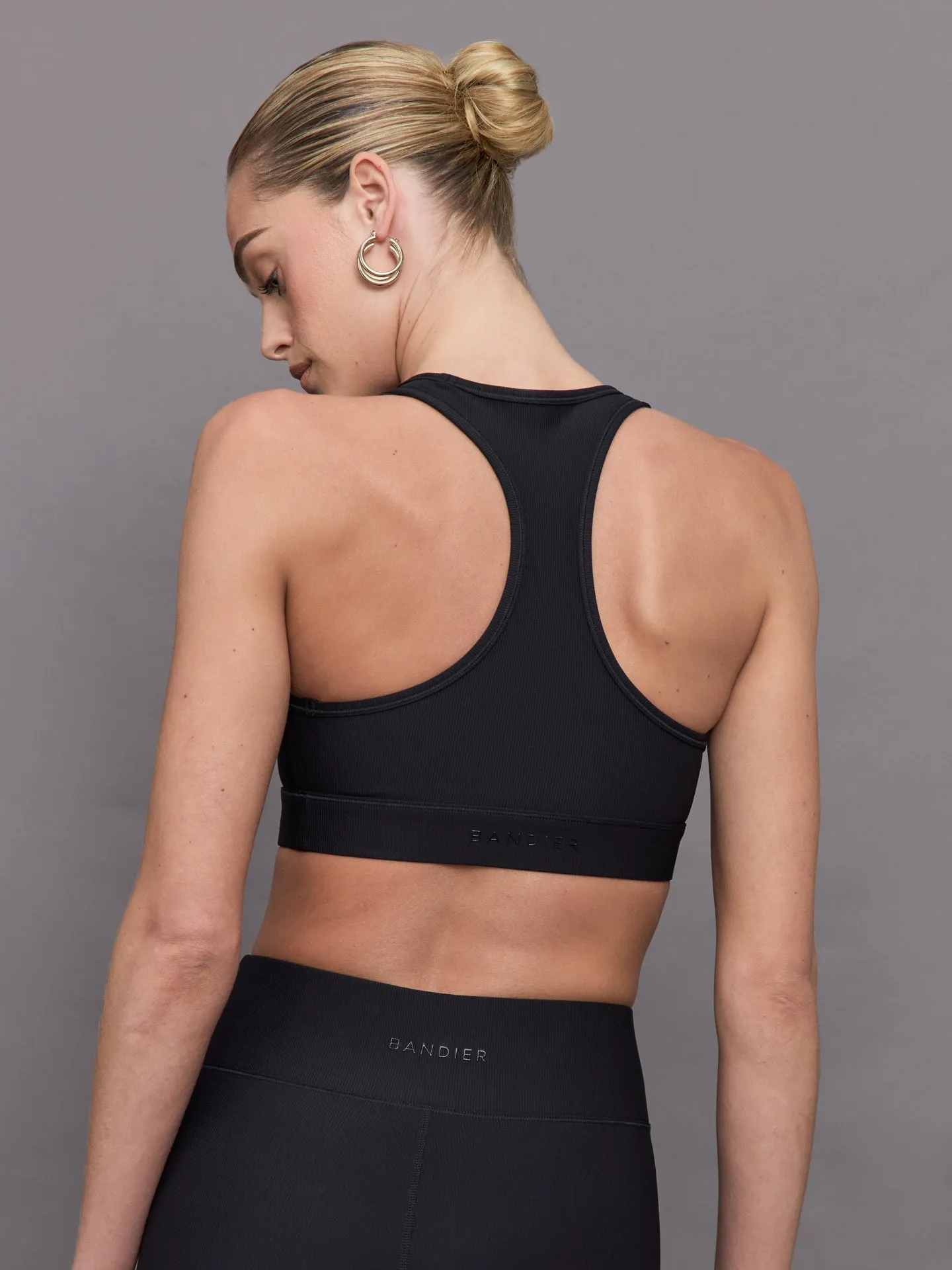 Center Stage Rib Bra - Black sold by Carbon38 product image thumbnail 4