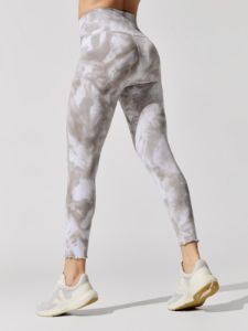 Super Soft Tie Dye 7/8 Legging - Oyster Grey Tonal sold by Carbon38