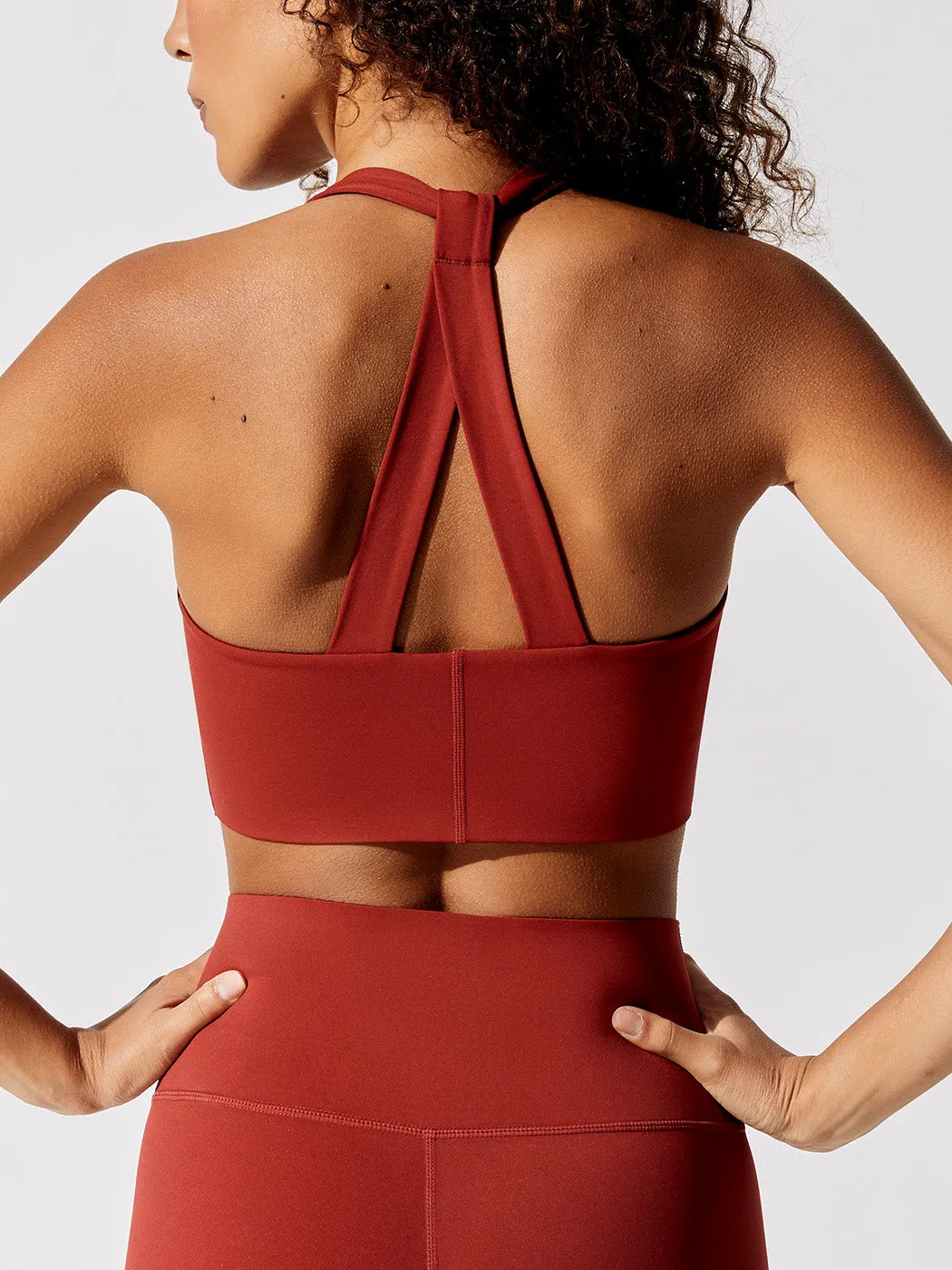 T Back Bra In Diamond Compression - Rum Wine sold by Carbon38 product image thumbnail 2