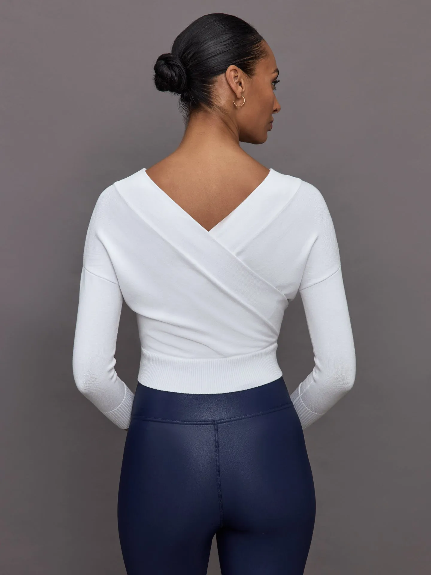 Cross Over Sweater - Winter White sold by Carbon38 product image thumbnail 3