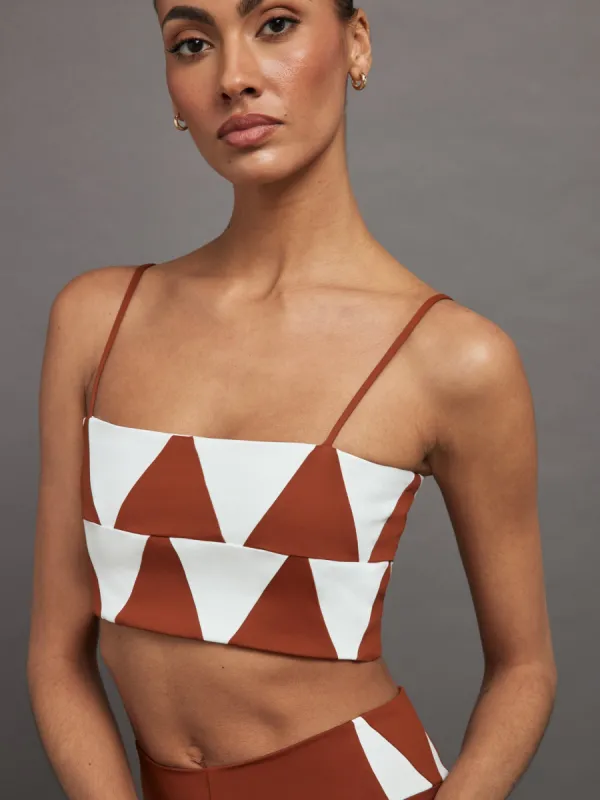 Symbole Top - Maroon/Chantilly sold by Carbon38