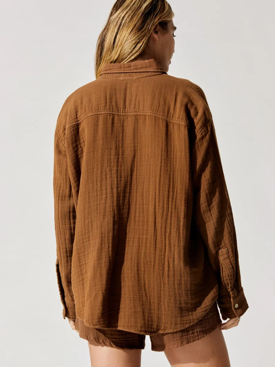 Bubble Shirt - Chocolate sold by Carbon38 product image thumbnail 3