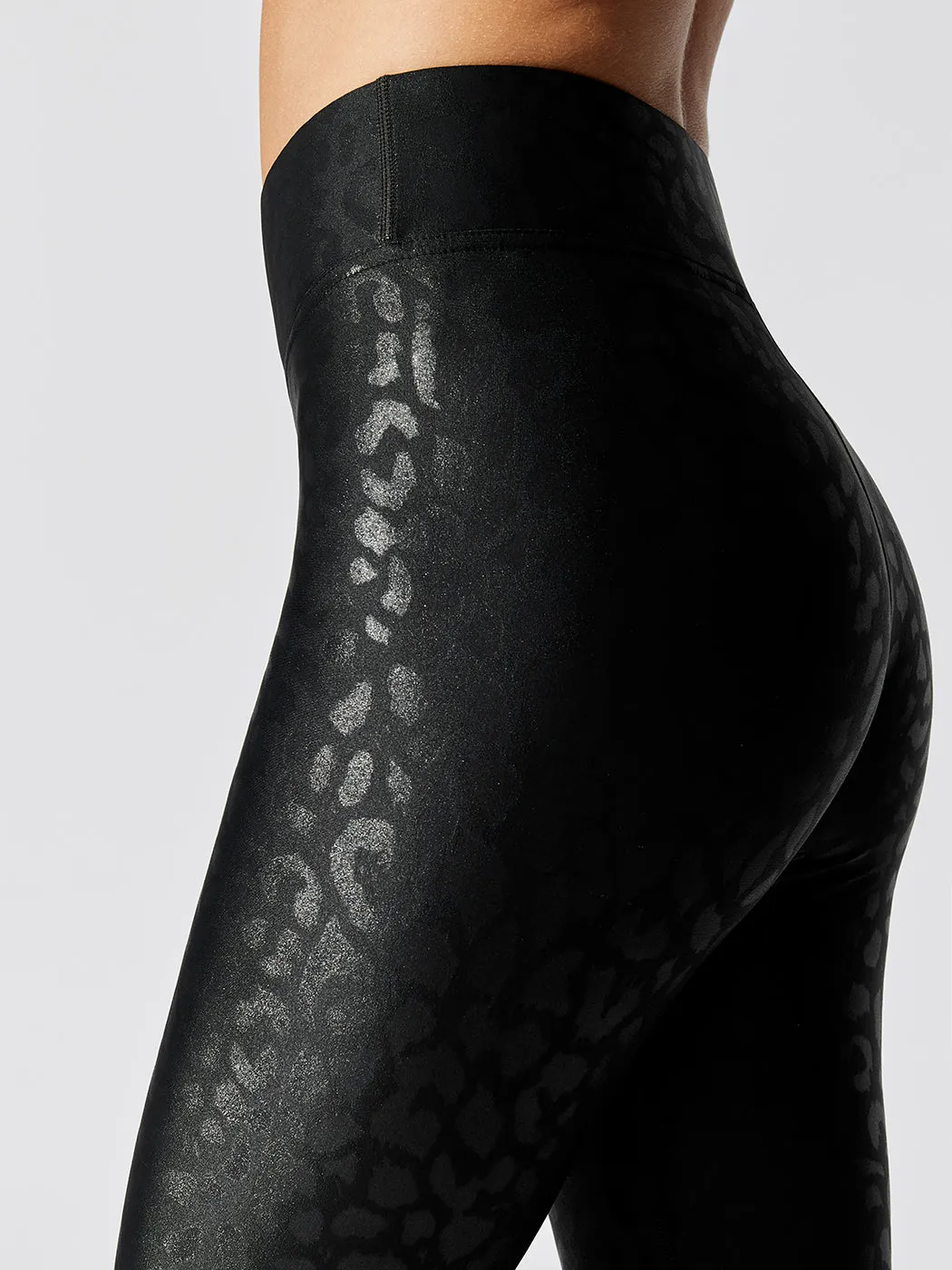 Regular Rise 7/8 Legging in Leopard Takara Shine - Black sold by Carbon38 product image thumbnail 3