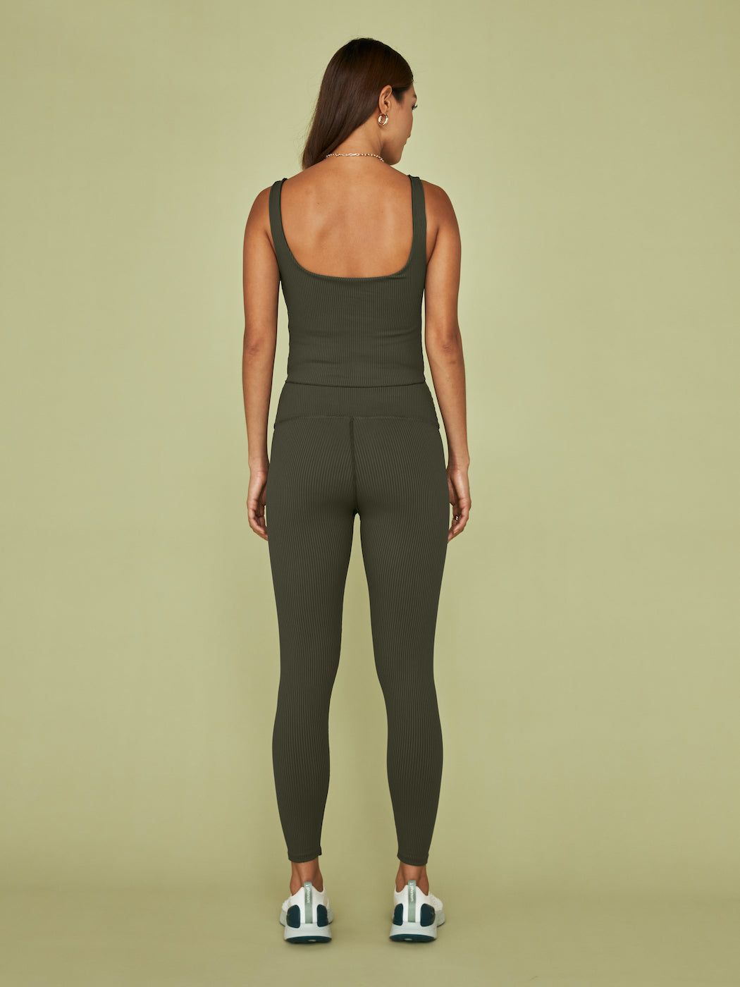 Ribbed Tank - Olive sold by Carbon38 product image thumbnail 5