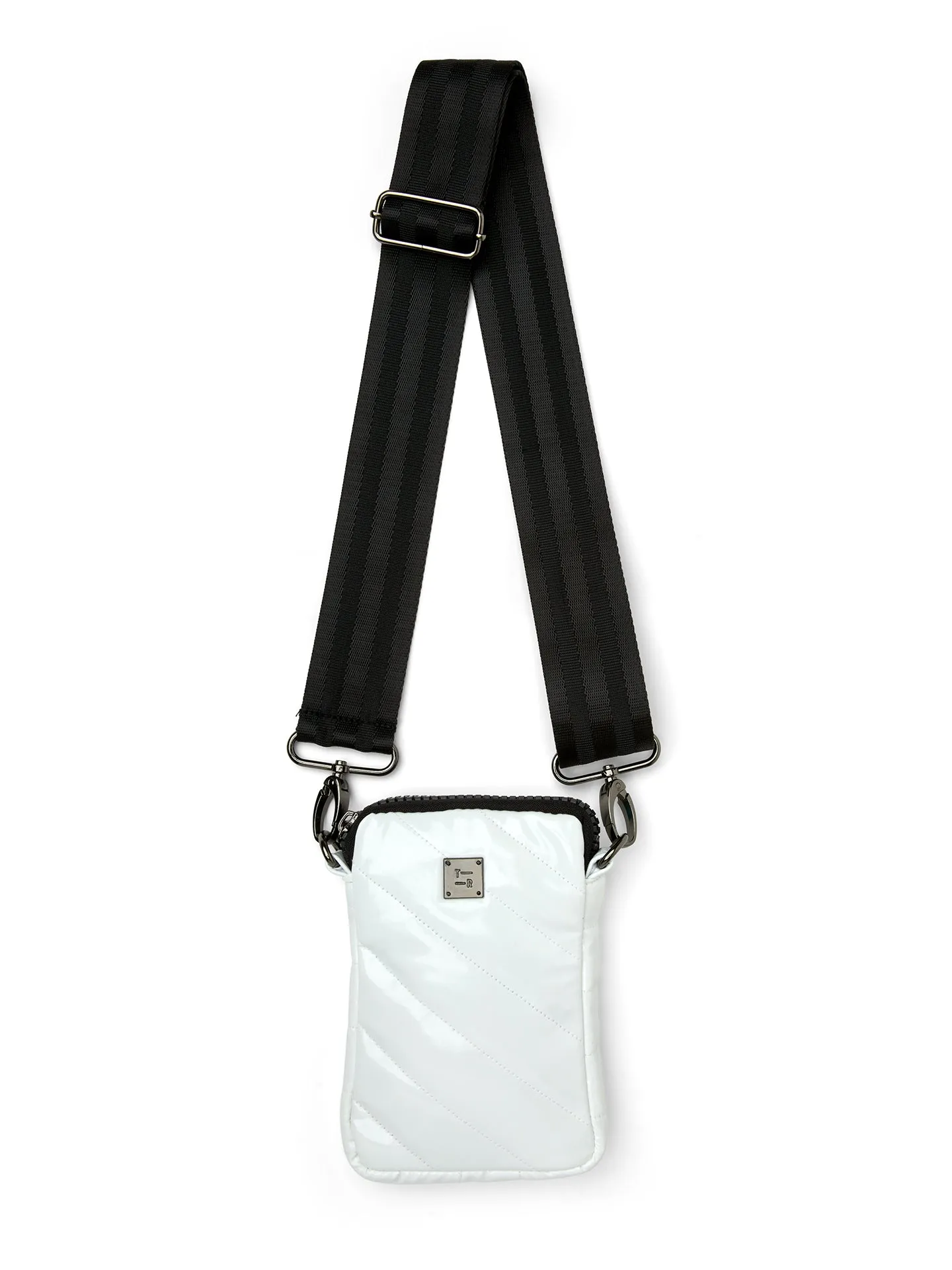 DIAGONAL CELL CASE - WHITE PATENT sold by Carbon38