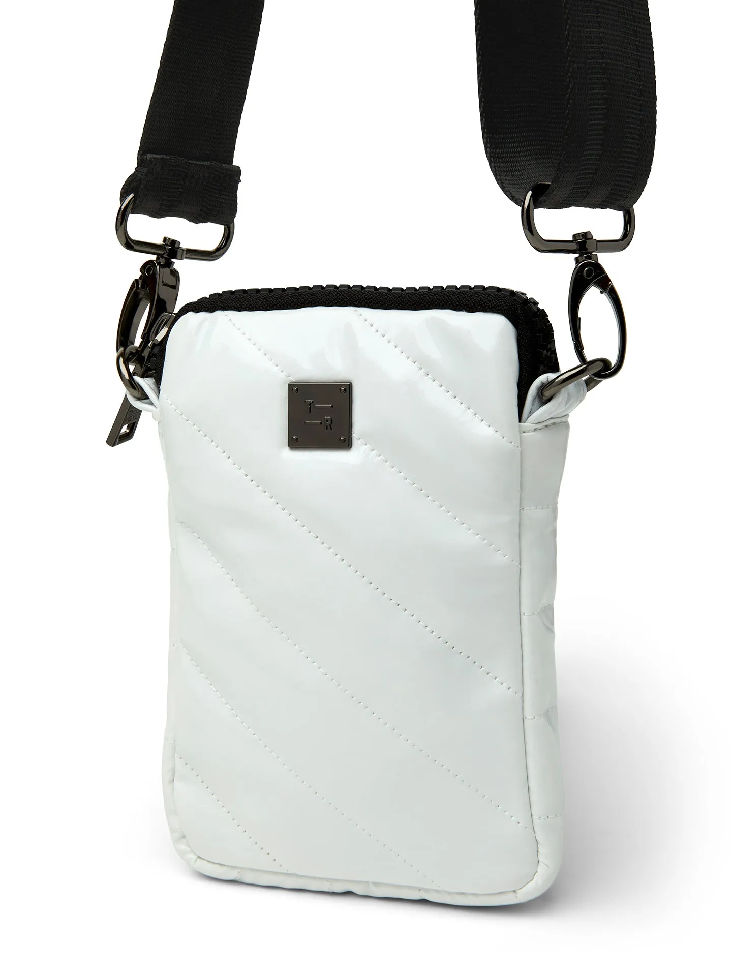 DIAGONAL CELL CASE - WHITE PATENT sold by Carbon38 product image thumbnail 2