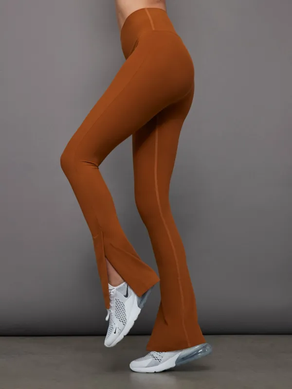 Split Bootcut Legging in Melt - Caramel Cafe sold by Carbon38
