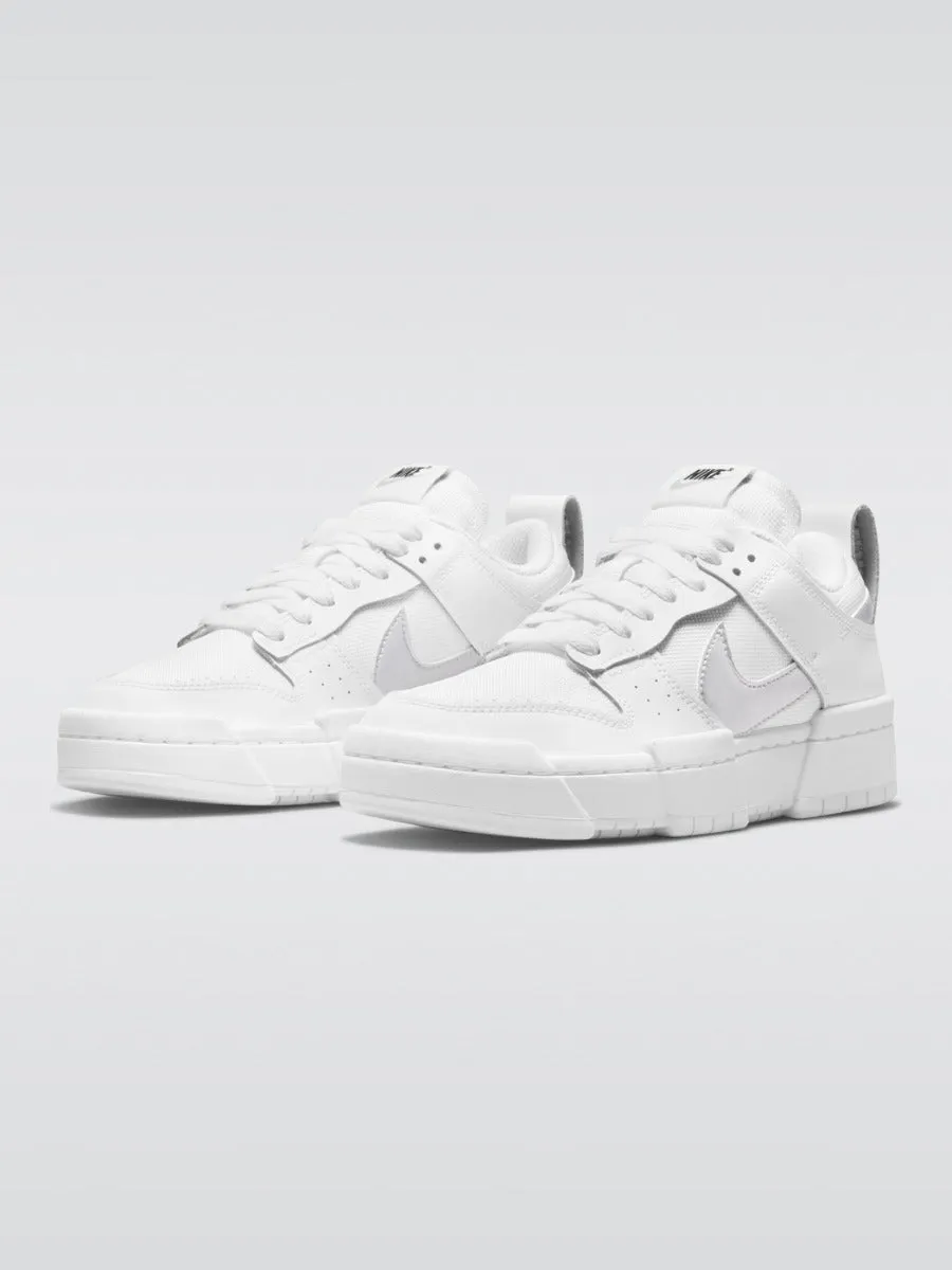 Dunk Low Disrupt Sneaker - White/Metallic Silver-Black sold by Carbon38 product image thumbnail 2