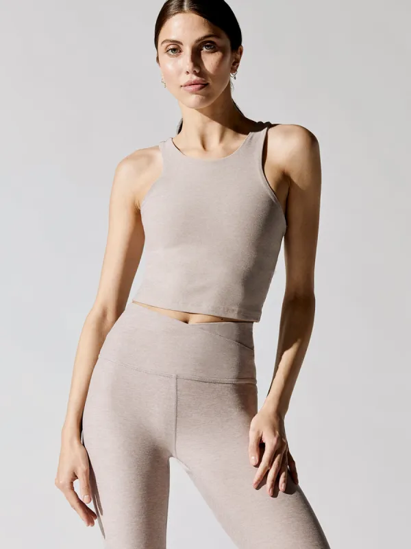 Spacedye Focus Cropped Tank - Chai sold by Carbon38