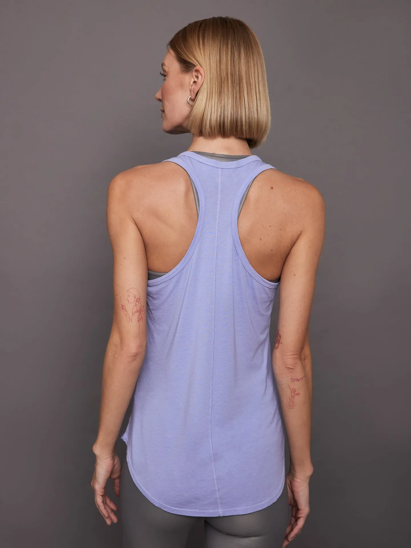 Long RacerBack Tank - Sweet Lavender sold by Carbon38 product image thumbnail 2