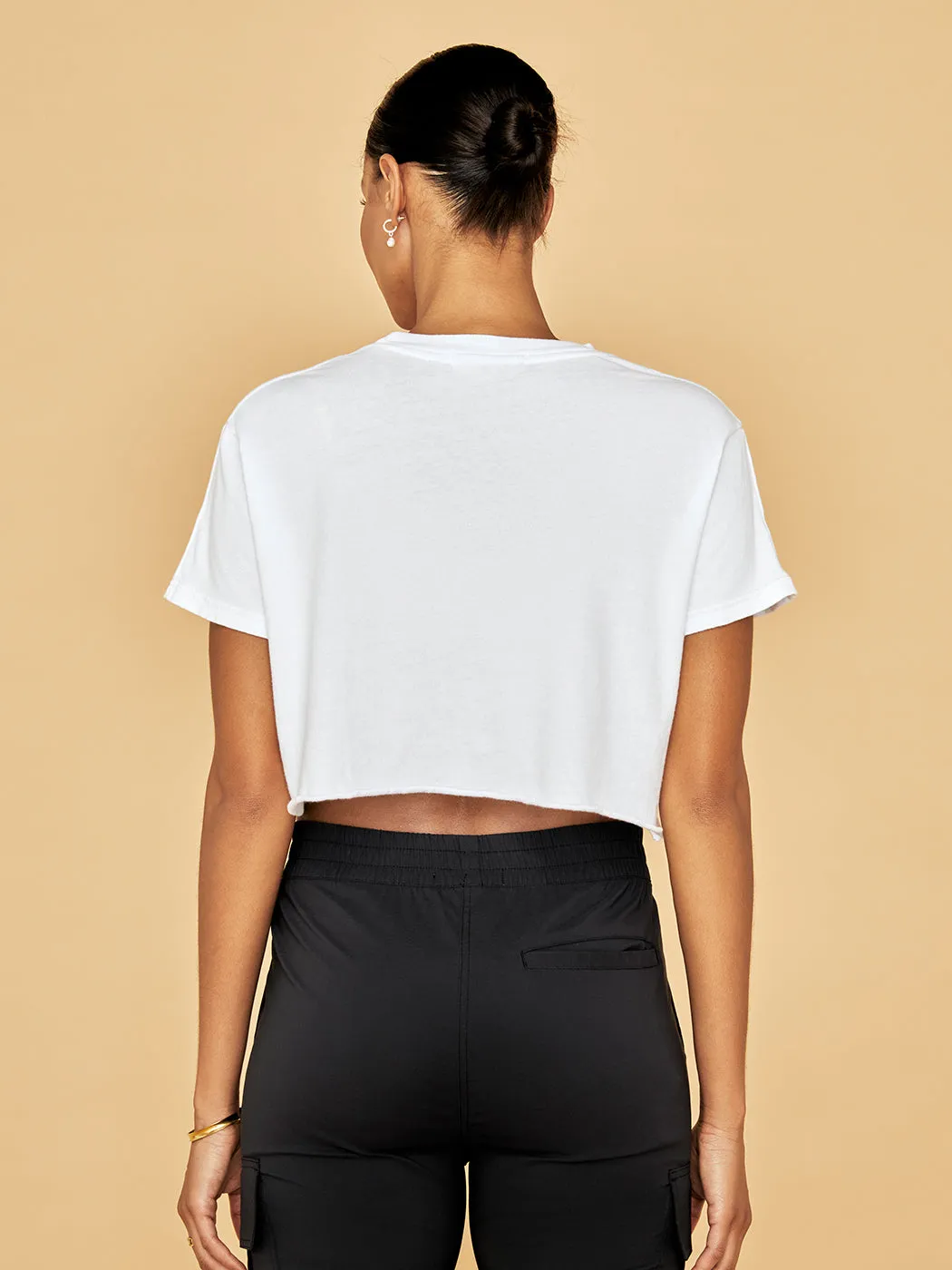 Courtney Crop Tee - White sold by Carbon38 product image thumbnail 3