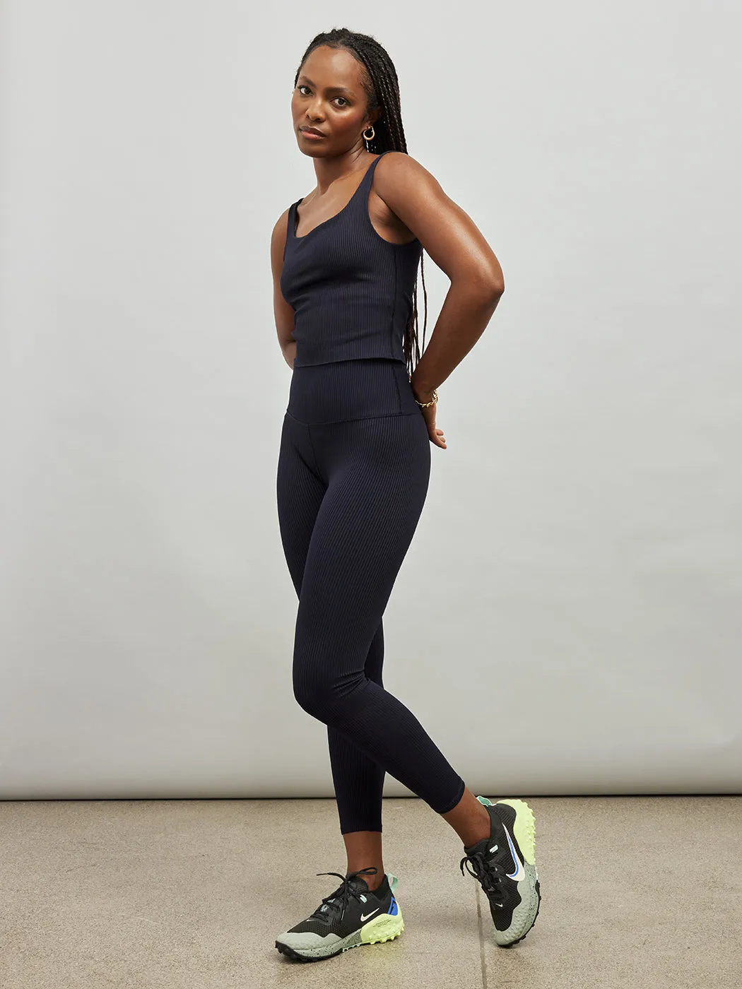 Ribbed Tank - Navy sold by Carbon38 product image thumbnail 2