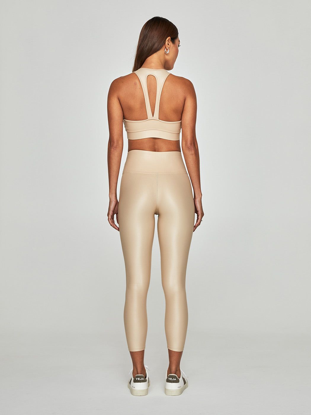High Rise 7/8 Legging in Takara Shine - Sandy Tan sold by Carbon38 product image thumbnail 4