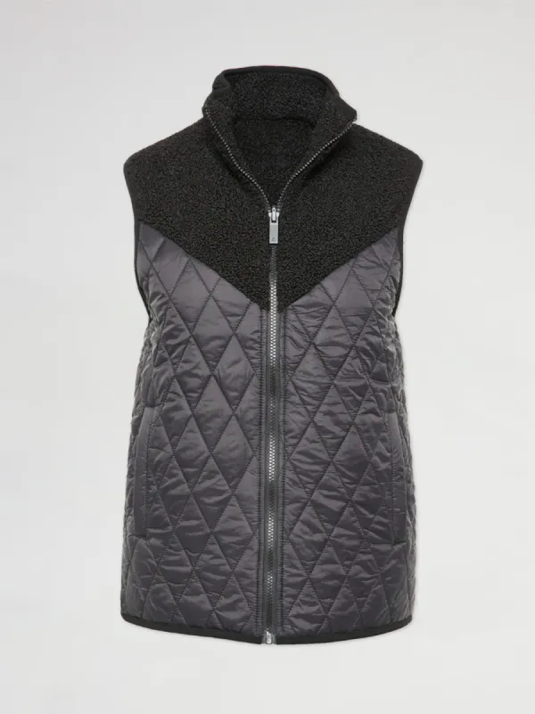 Reversible Ski Vest - BLACK/BLACK sold by Carbon38