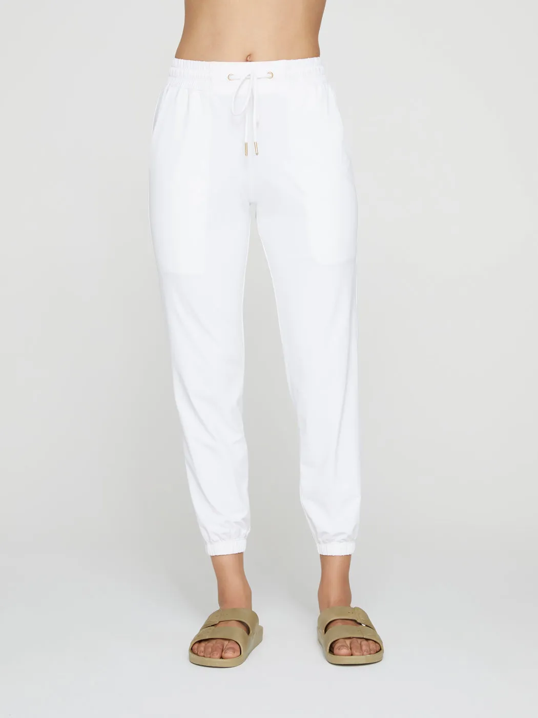Drawstring Pants - White sold by Carbon38 product image thumbnail 3