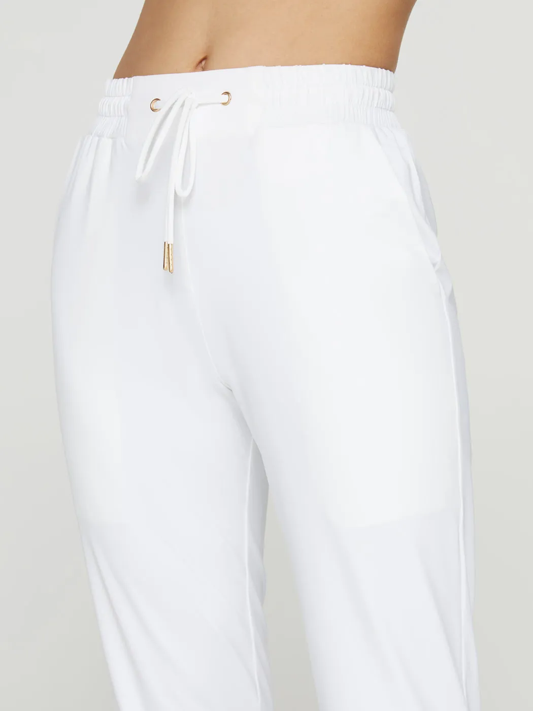 Drawstring Pants - White sold by Carbon38 product image thumbnail 4