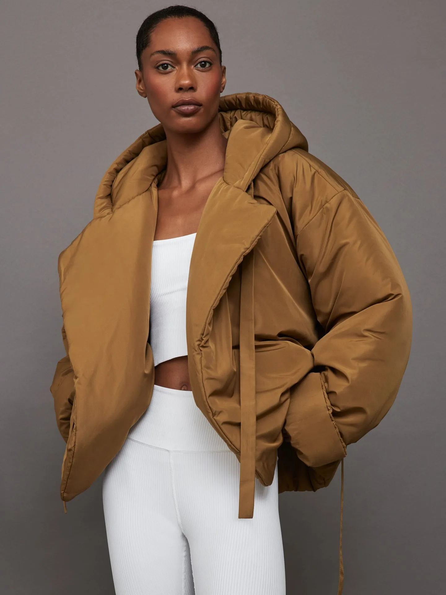 Hooded Sleeping Bag Jacket - Woods sold by Carbon38