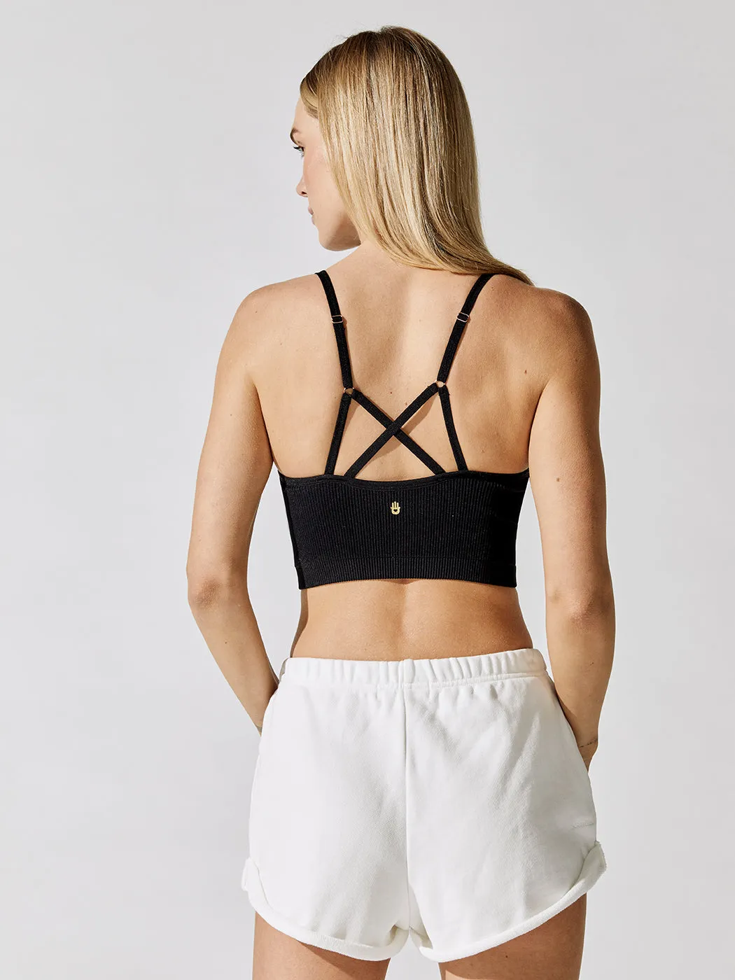 Entice Seamless Crop Tank - Black sold by Carbon38 product image thumbnail 2