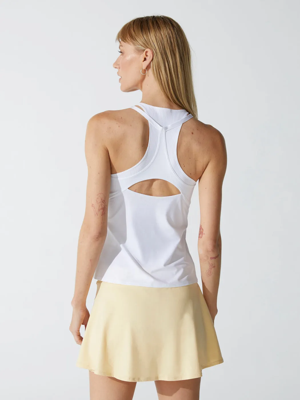 Nike Court Dri-FIT Advantage Tank Novelty 6M - White/White/Black sold by Carbon38 product image thumbnail 2