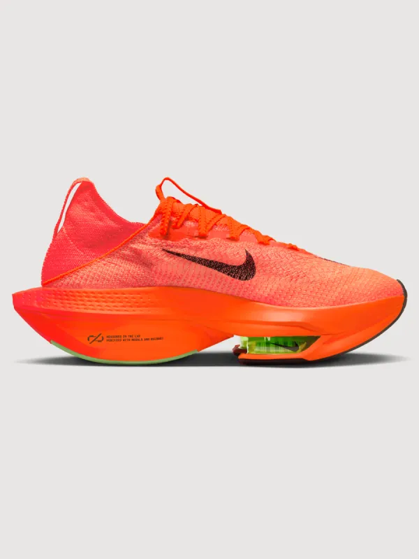 Nike Air Zoom Alphafly NEXT% Flyknit 2 - Total Orange/Black-Bright Crimson sold by Carbon38