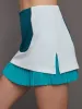 Mod Tennis Skirt in Scuba - Deep Lagoon sold by Carbon38