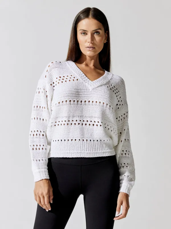 Liv Eyelet Vee - Vanilla sold by Carbon38