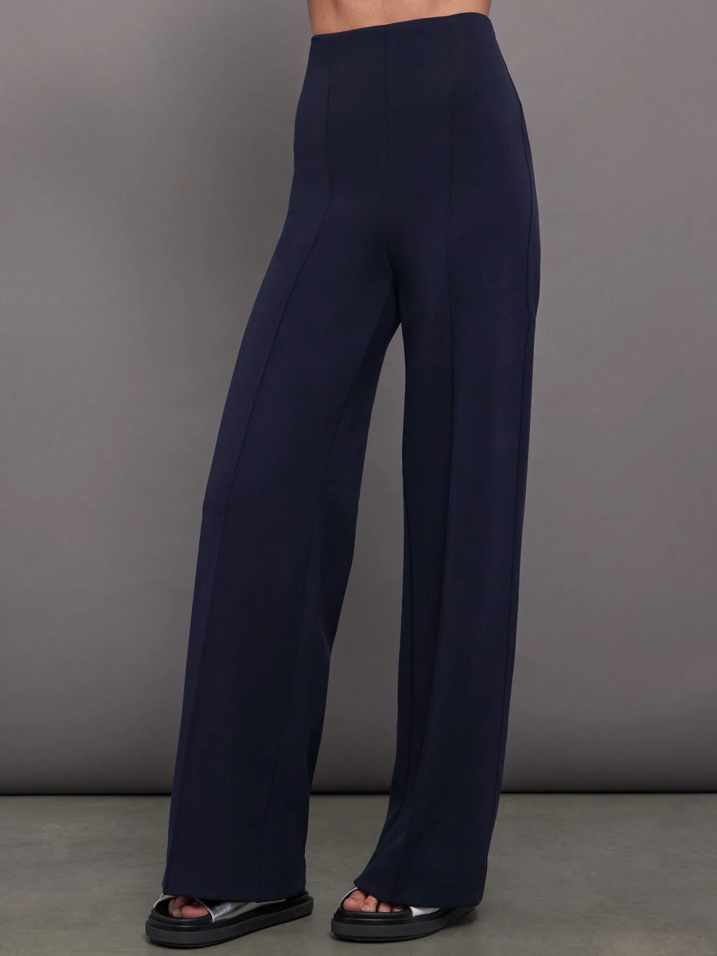 High Waisted Scuba Pant - Navy Blazer sold by Carbon38