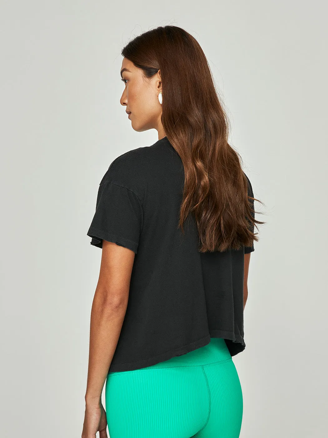 Journey Cropped Tee - Coal sold by Carbon38 product image thumbnail 4