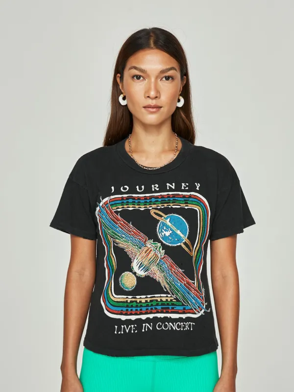 Journey Cropped Tee - Coal made by MadeWorn