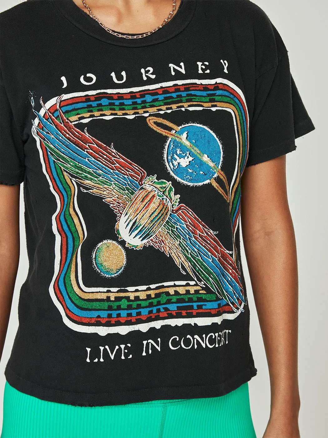 Journey Cropped Tee - Coal sold by Carbon38 product image thumbnail 5