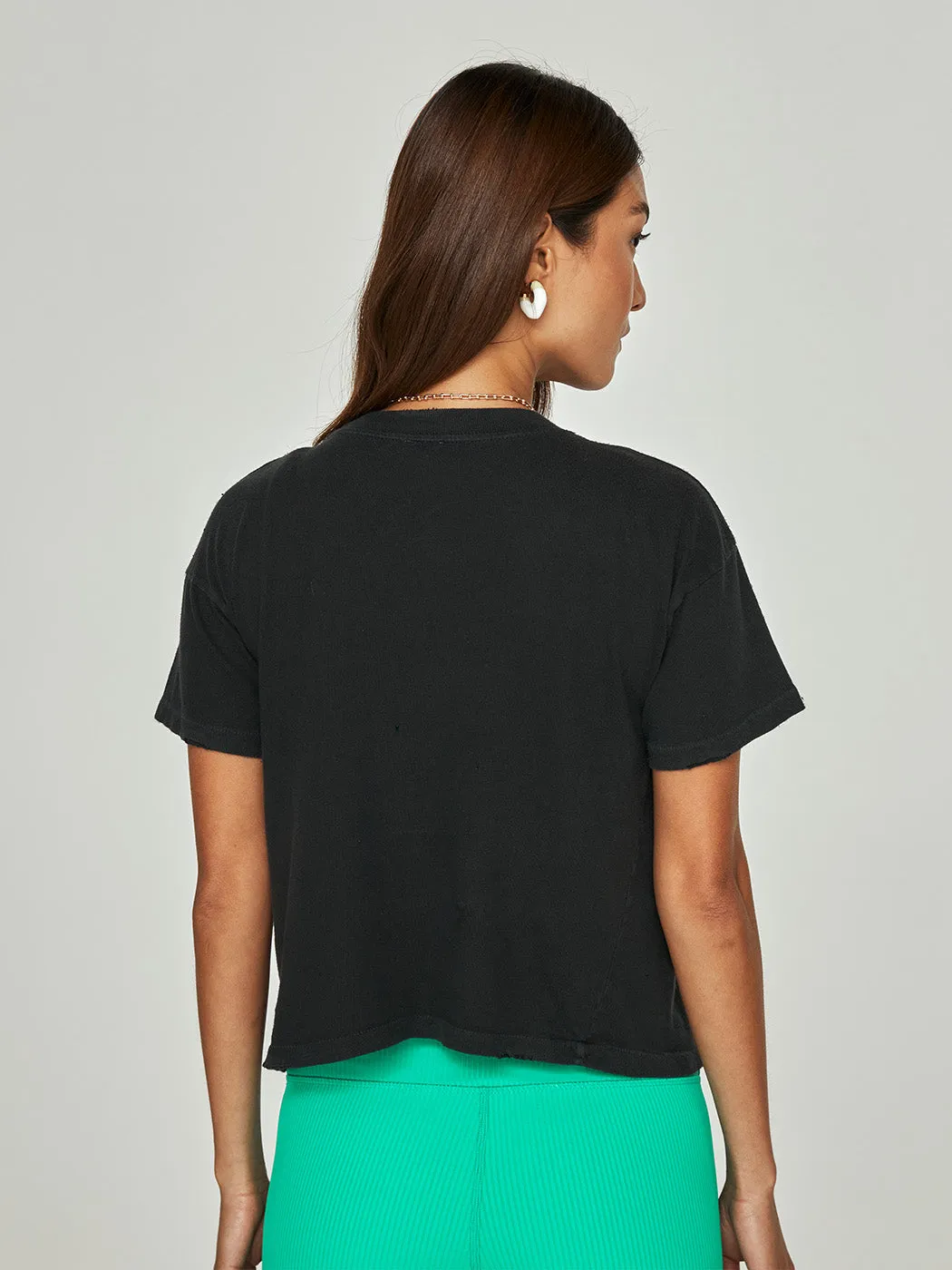 Journey Cropped Tee - Coal sold by Carbon38 product image thumbnail 2