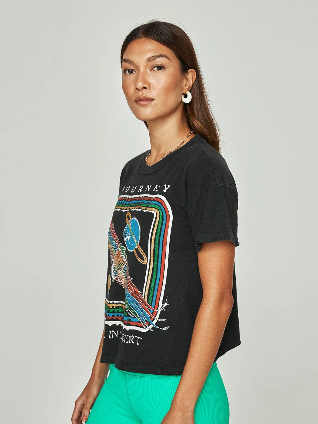 Journey Cropped Tee - Coal sold by Carbon38 product image thumbnail 3