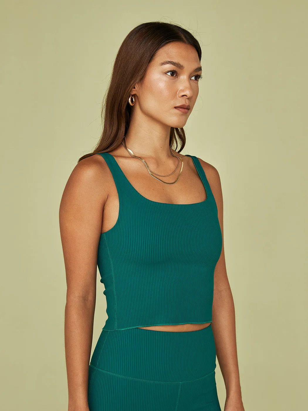 Ribbed Tank - Malachite sold by Carbon38 product image thumbnail 3