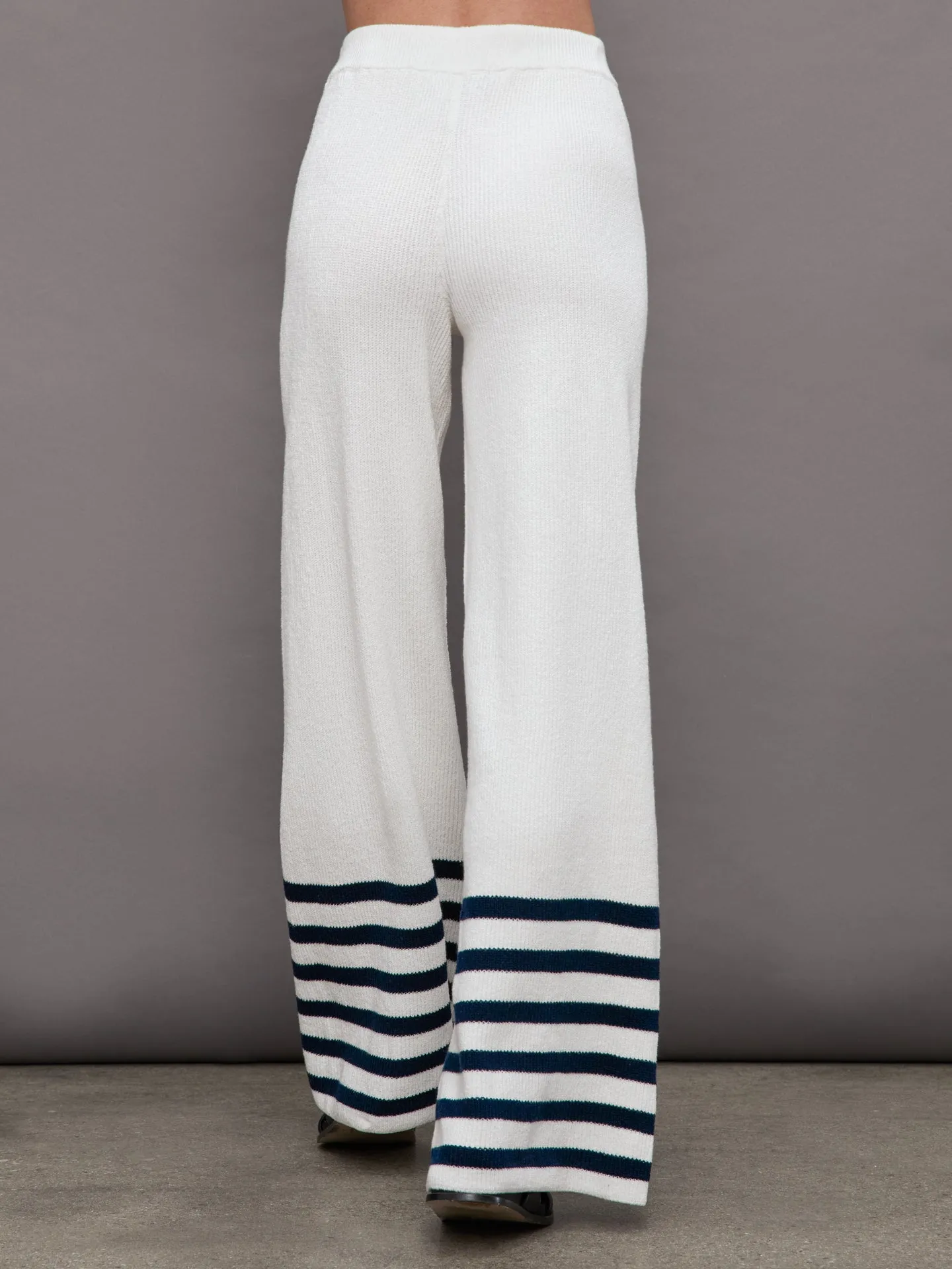 Poe Knit Pant - White / Navy Stripe sold by Carbon38 product image thumbnail 4