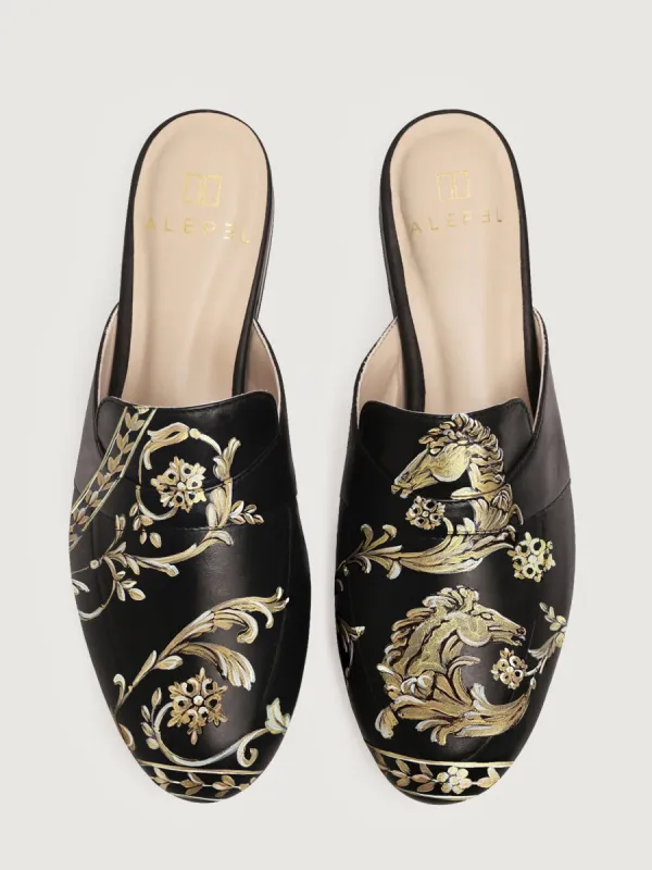 Equestrian Mule - Black sold by Carbon38