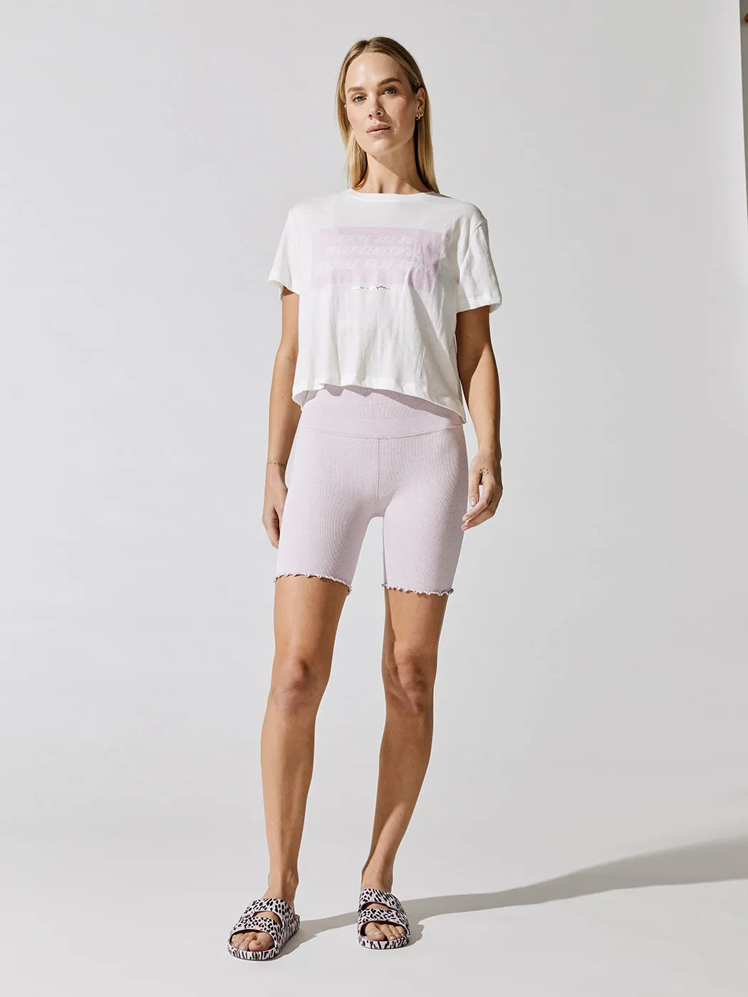 Happy Crop Tee - Stone sold by Carbon38 product image thumbnail 3