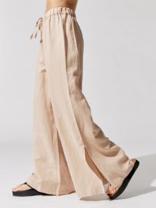 Linen Baggy Short - Pistacio sold by Carbon38